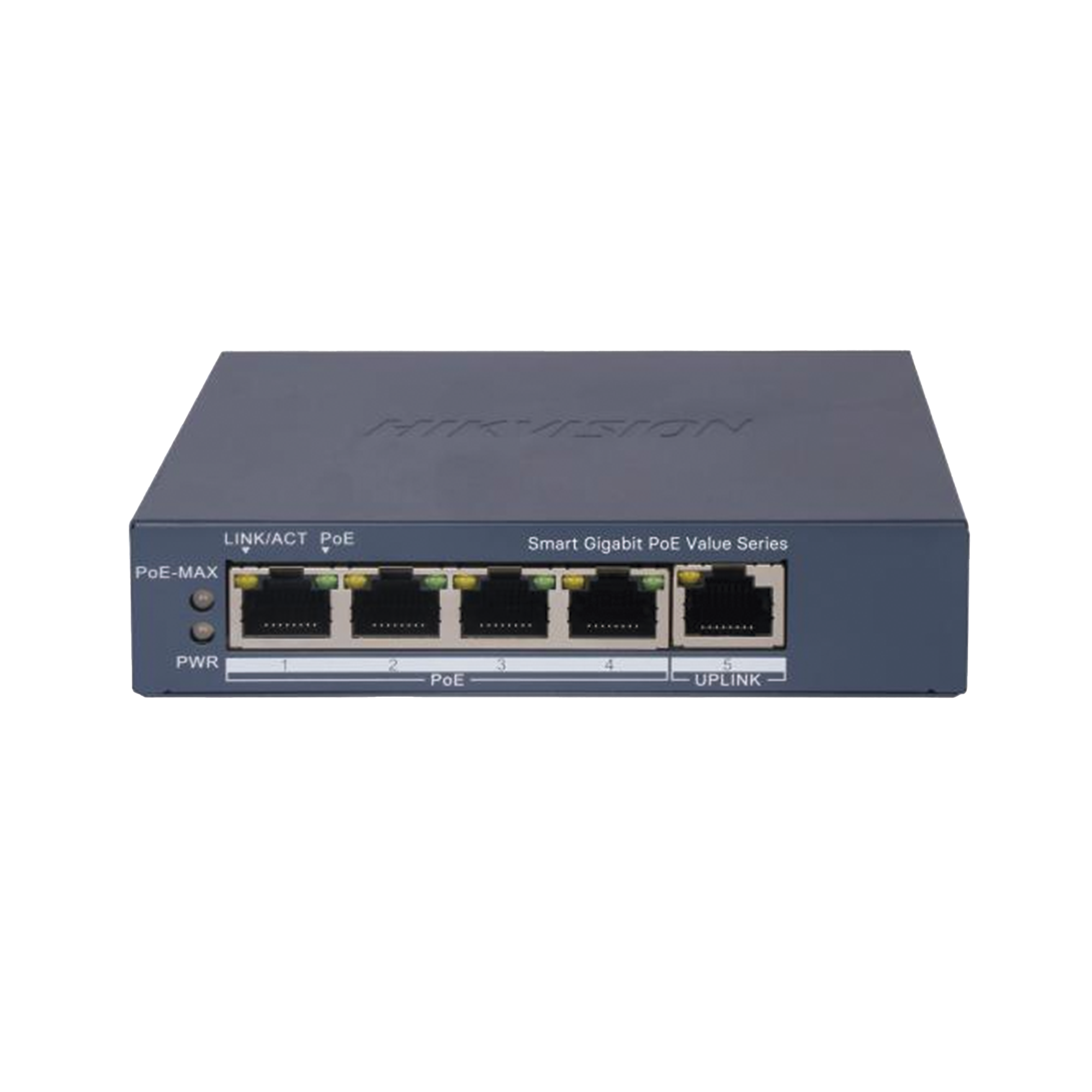DS-3E1505P-EI/M|Switch Gigabit PoE+ / Administrable / 4 Puertos 1000 Mbps PoE+ / 1 Puerto 1000 Mbps Uplink / Configuración Nube Hik-PartnerPro / Modo Extendido hasta 300 Metros / 45 Watts